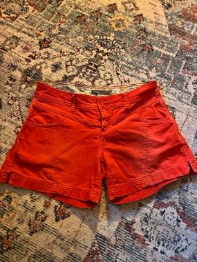 Prana Orange Women's Casual Corduroy Shorts
